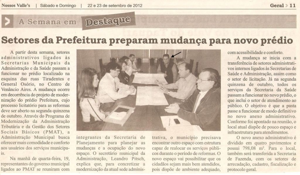 Mudança para a reforma do PMAT